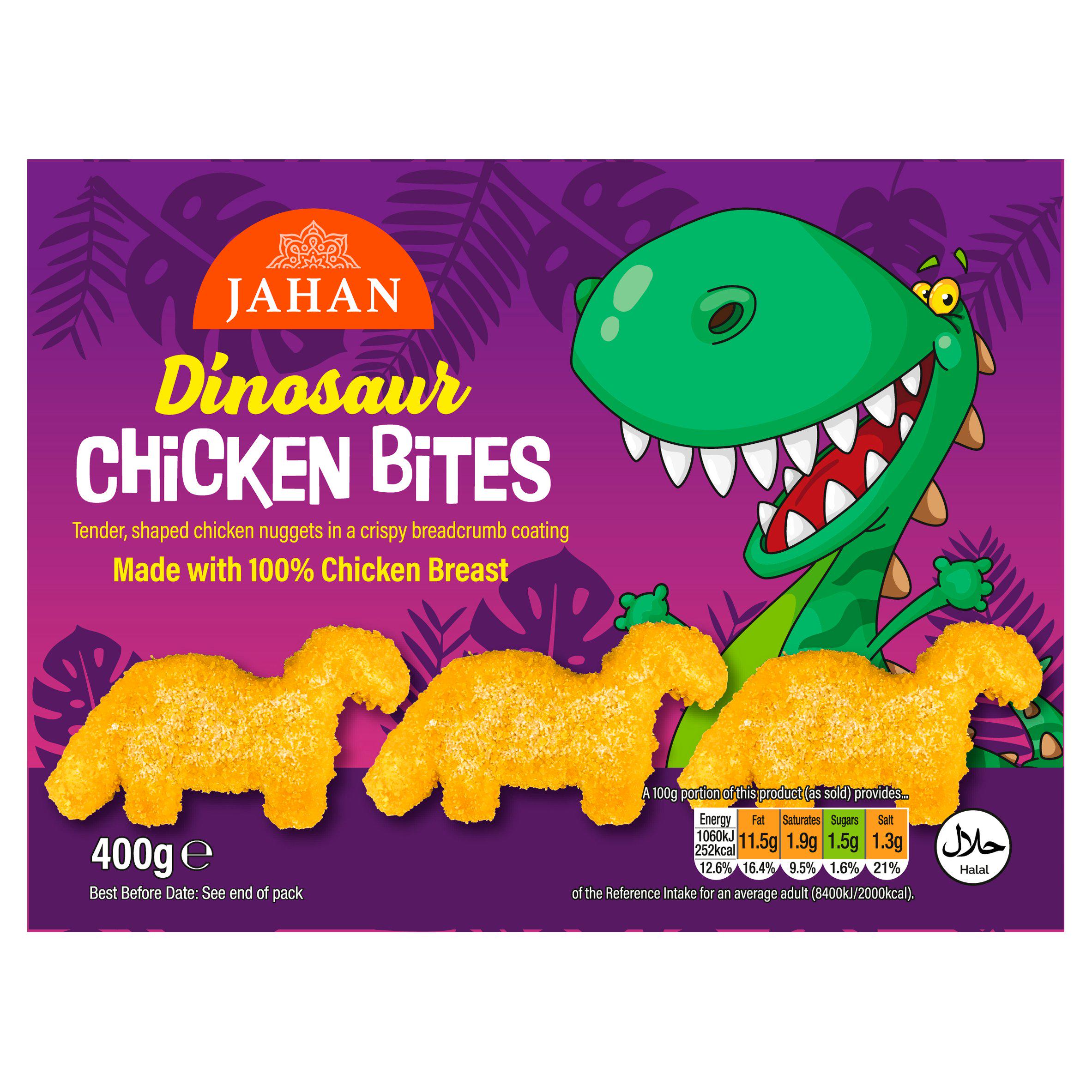 Jahan Dinosaur Chicken Bites 400g GOODS Sainsburys   