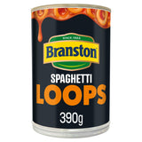 Branston spaghetti loops in tomato sauce 395g, imported from the UK