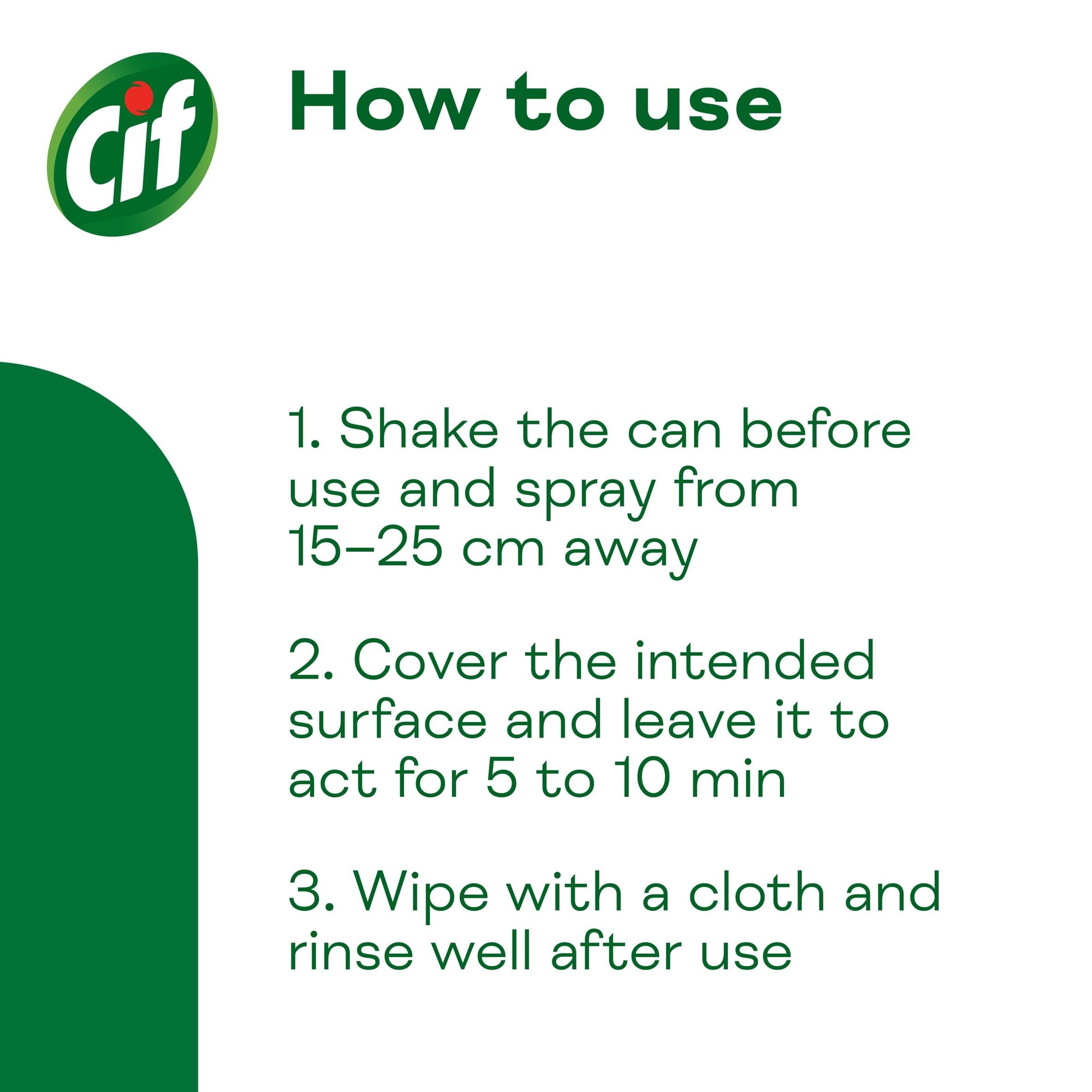 Cif Bathroom Cleaner Mousse Citrus 500ml - British product