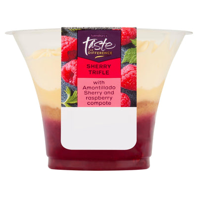 Sainsburys Sainsbury's Taste the Difference Sherry Trifle 135g- Buy online at McGrocer