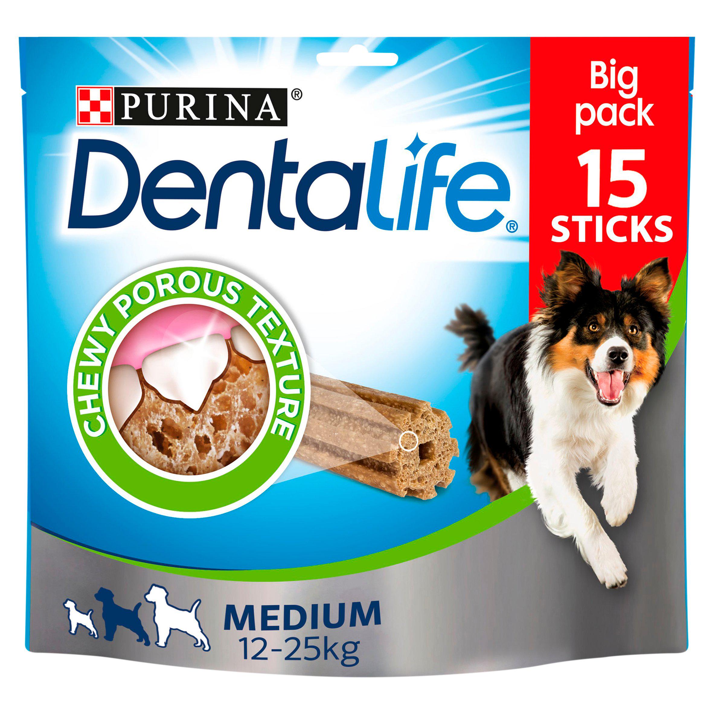 Dentalife Medium Dog Treat Dental Chew Stick x15 GOODS Sainsburys   