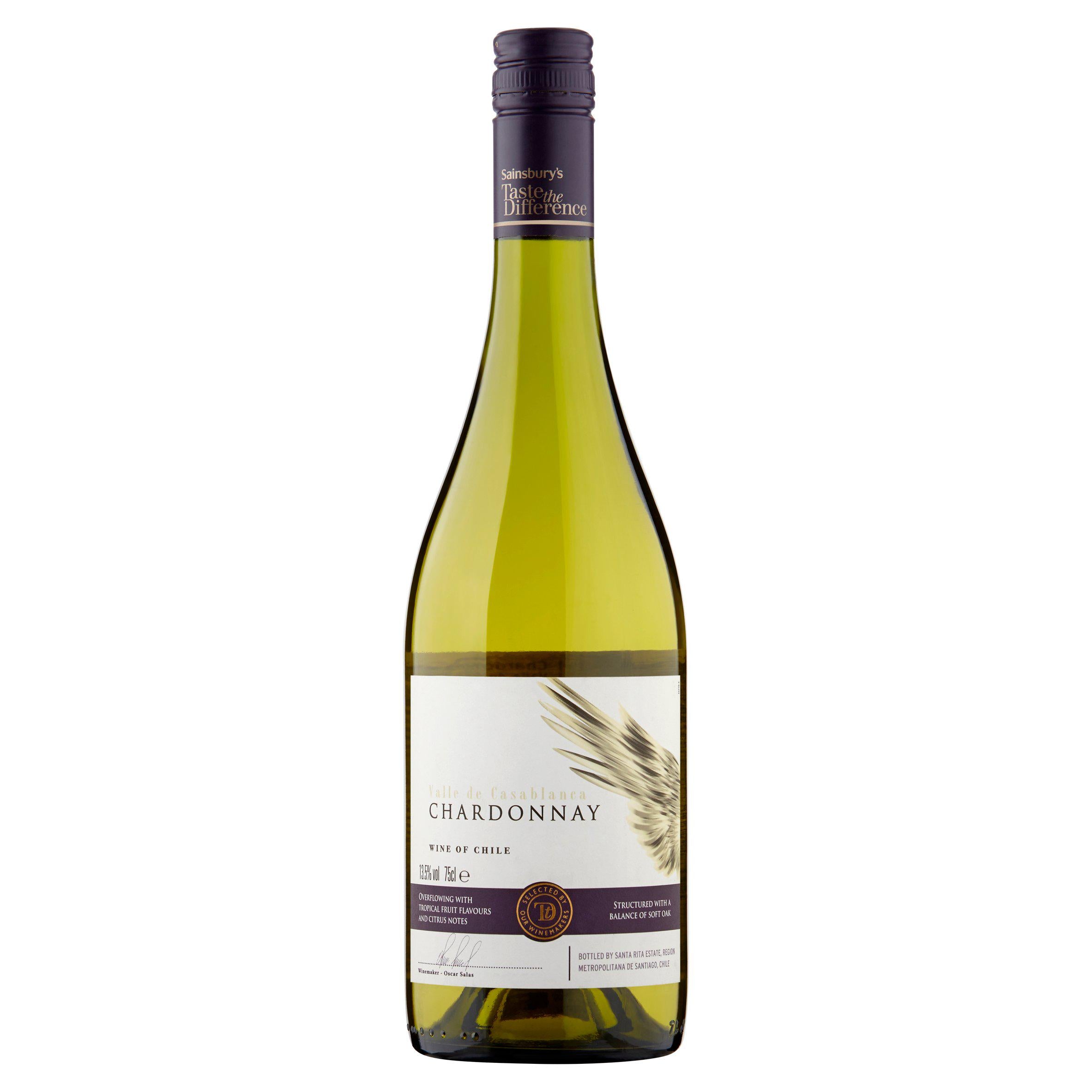 Sainsbury's Chilean Chardonnay white wine 75cl - British product