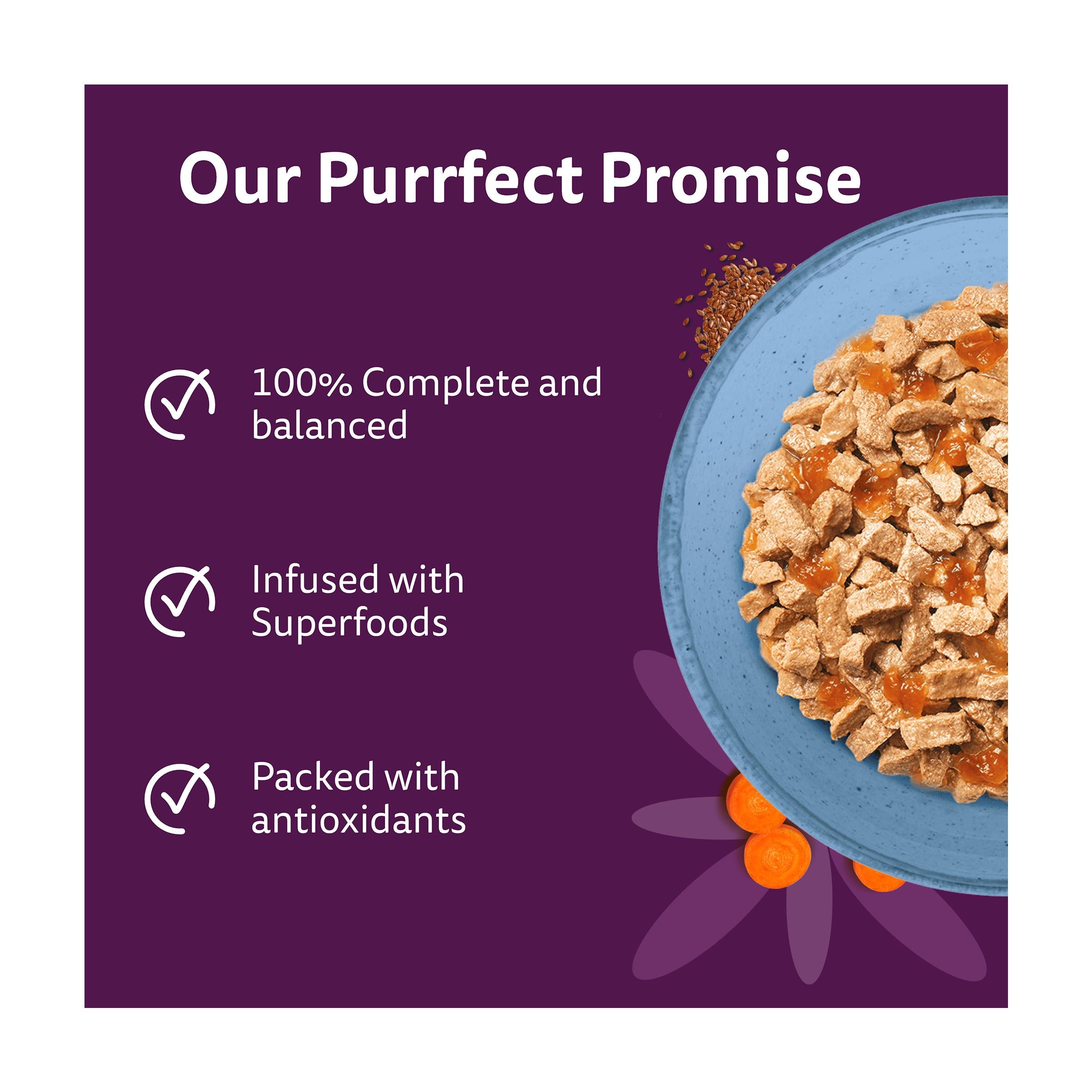 Whiskas wet cat food pouches fish in jelly 6x50g, UK version
