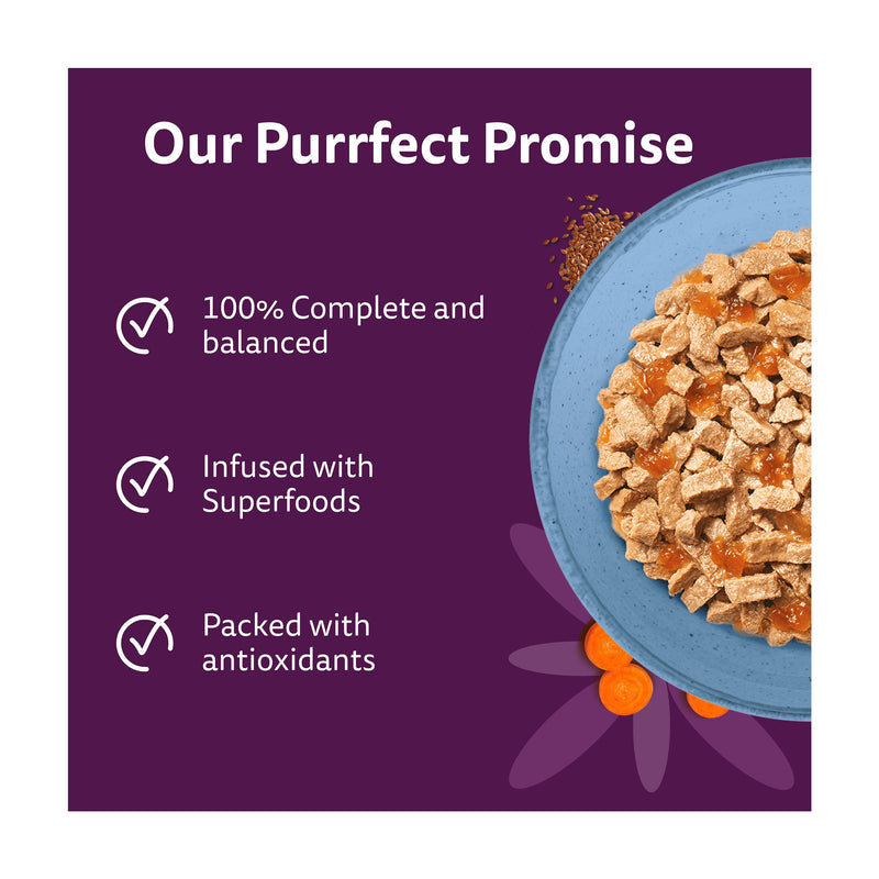 Whiskas wet cat food pouches fish in jelly 6x50g, UK version