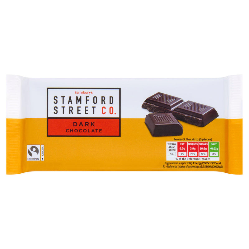 Stamford Street Co. dark chocolate 100g (British brand)