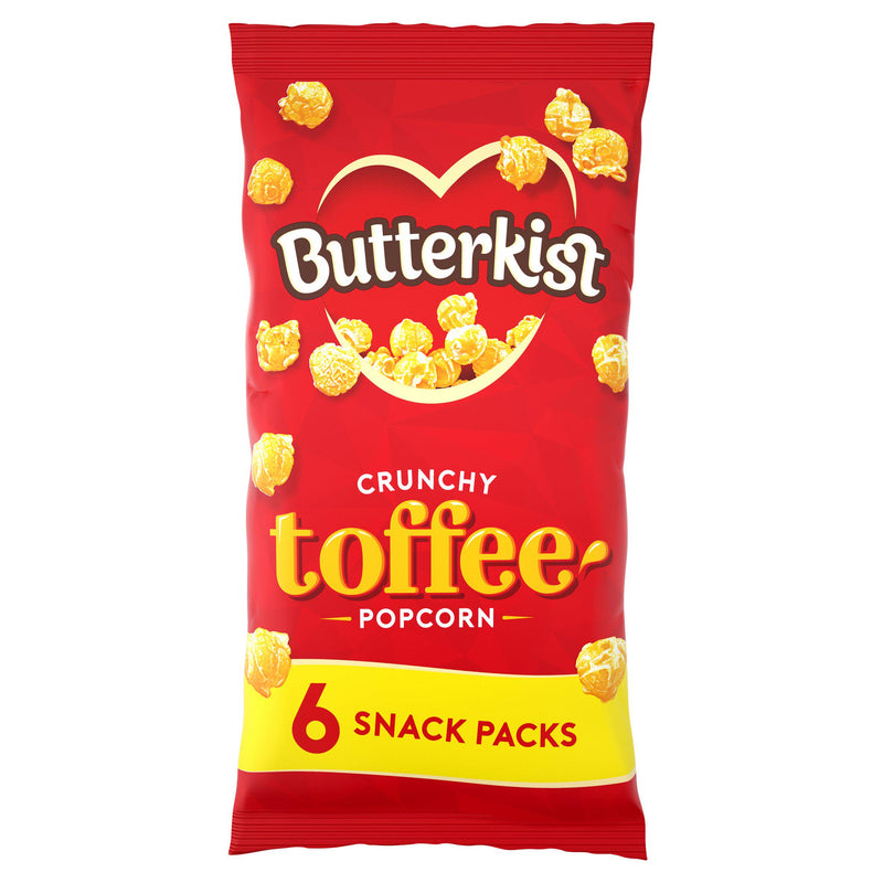 Butterkist toffee popcorn 6x20g, UK version
