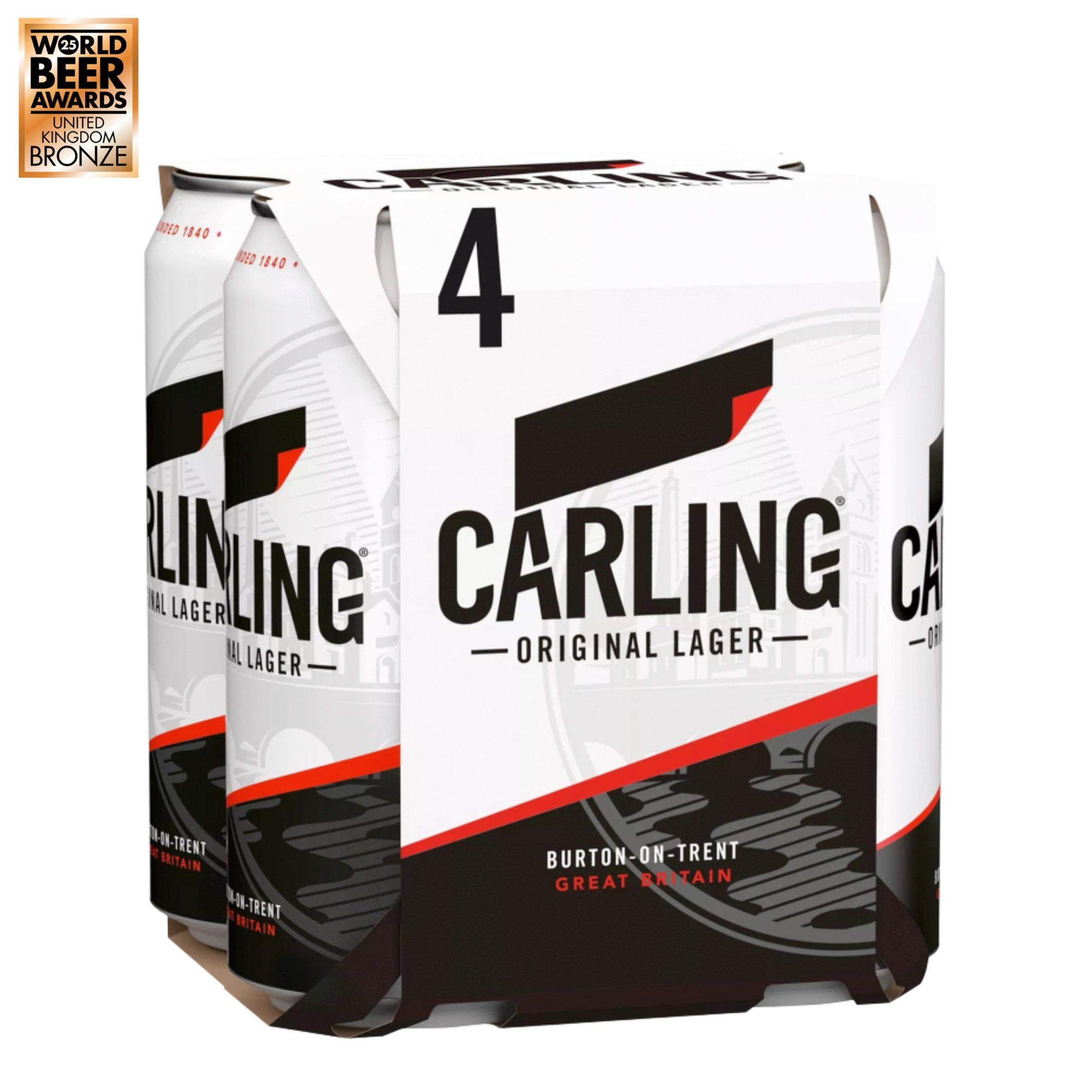 Carling Original Lager 4x440ml, UK version