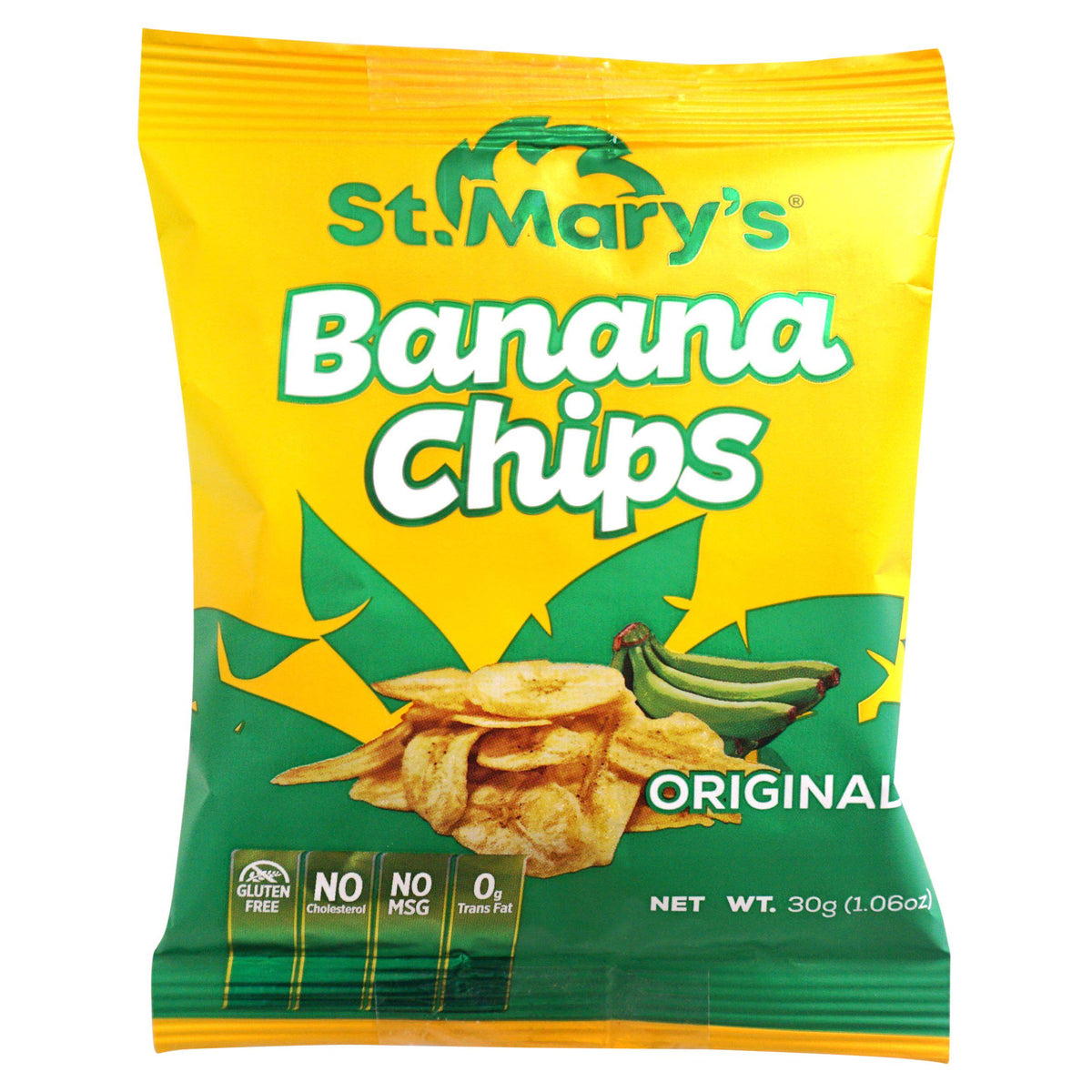 St Marys Banana Chips Original 30g (British brand)