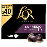 L'OR Espresso Supremo aluminium coffee capsules 40 pack, UK version