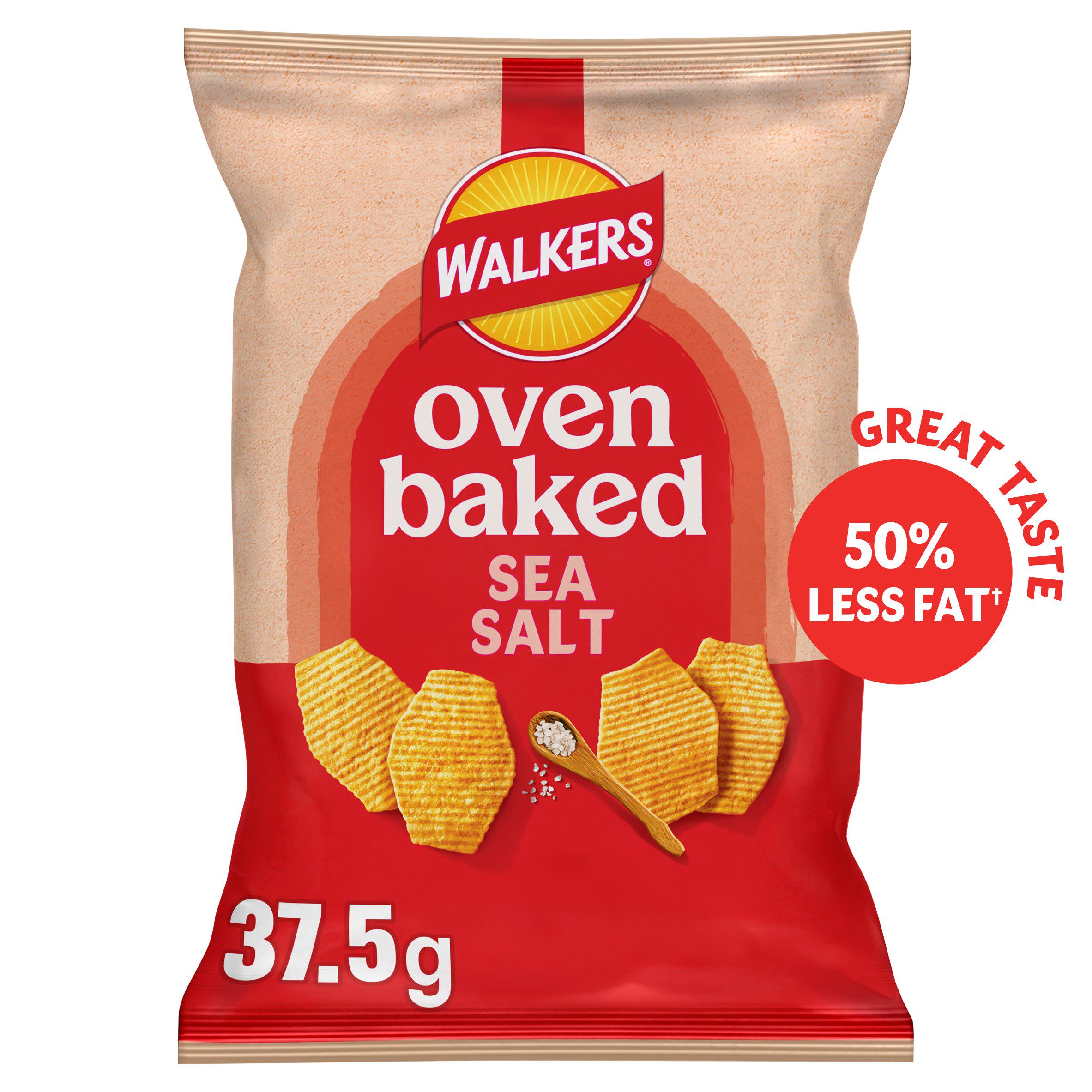 Walkers Baked Sea Salt crisps 37.5g, UK version
