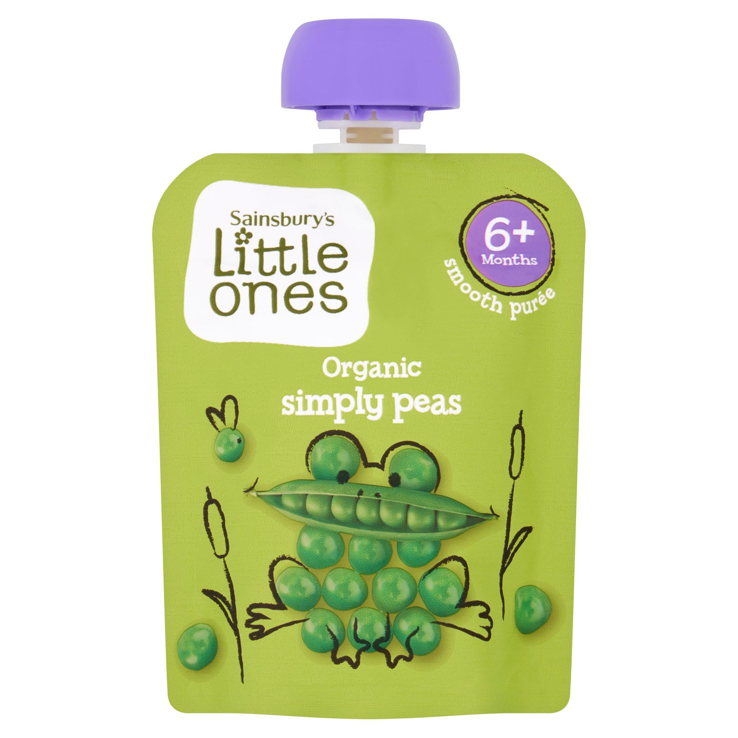 Sainsbury's Little Ones organic pea puree 70g (British brand)