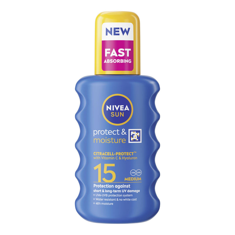 Nivea sun cream Protect & Moisture SPF 15 200ml (British brand)