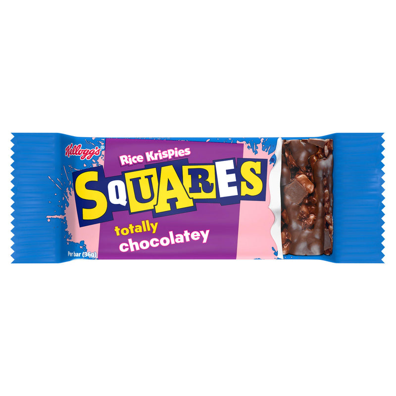 Kellogg's Rice Krispies Squares Totally Chocolate cereal bar 36g - British product