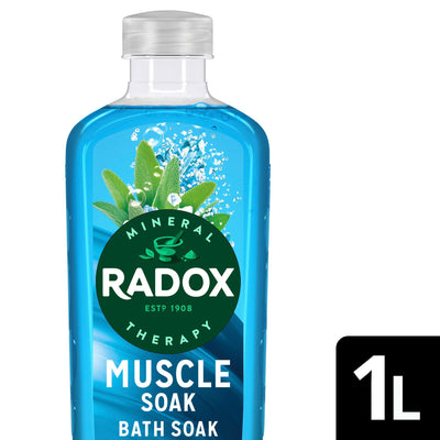 Sainsburys Radox Mineral Therapy Muscle Soak Bubble Bath Soak 1L- Buy online at McGrocer