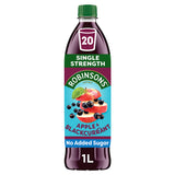 Robinsons apple and blackcurrant squash no added sugar 1L, UK version