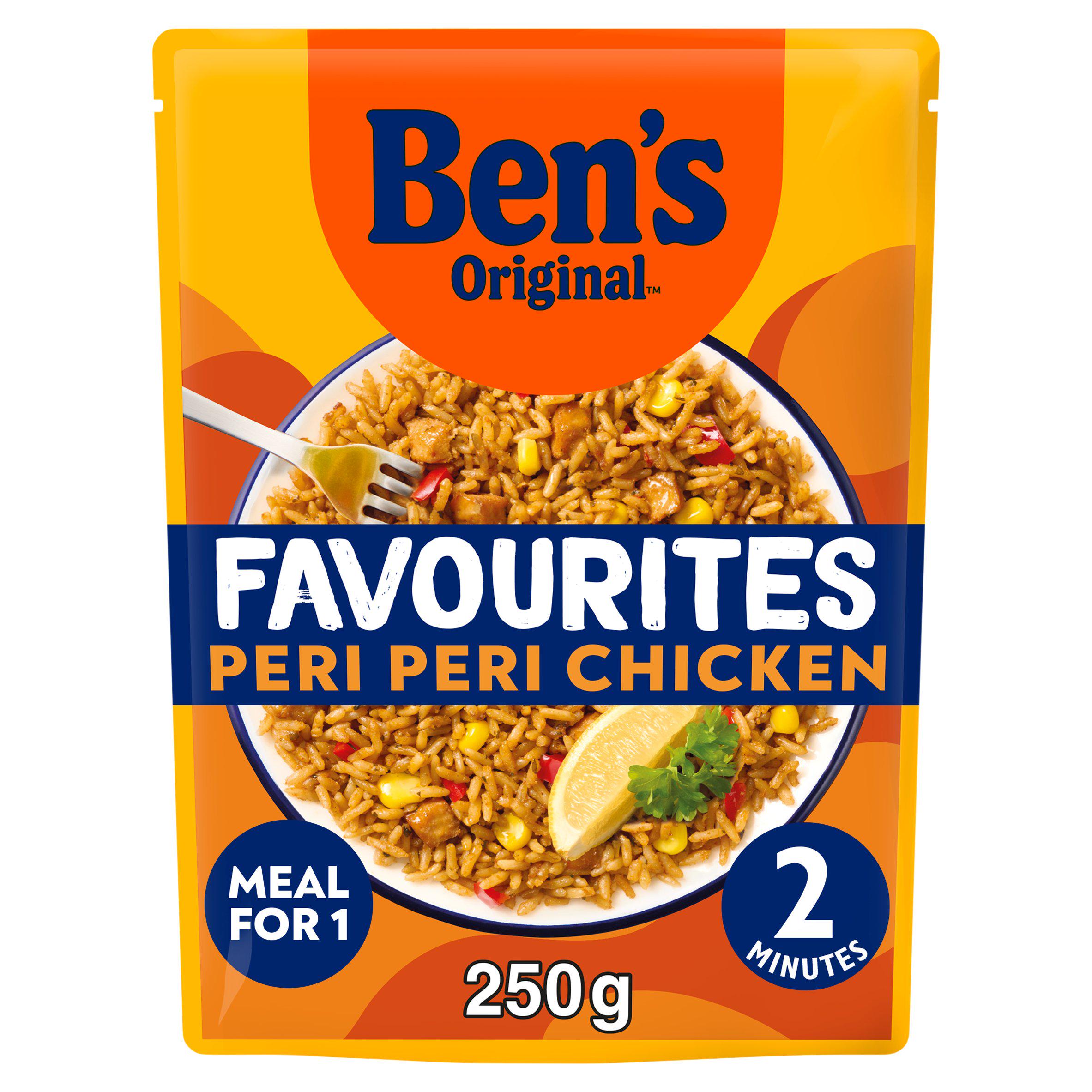 Ben's Original peri peri chicken and vegetable rice 250g - British product
