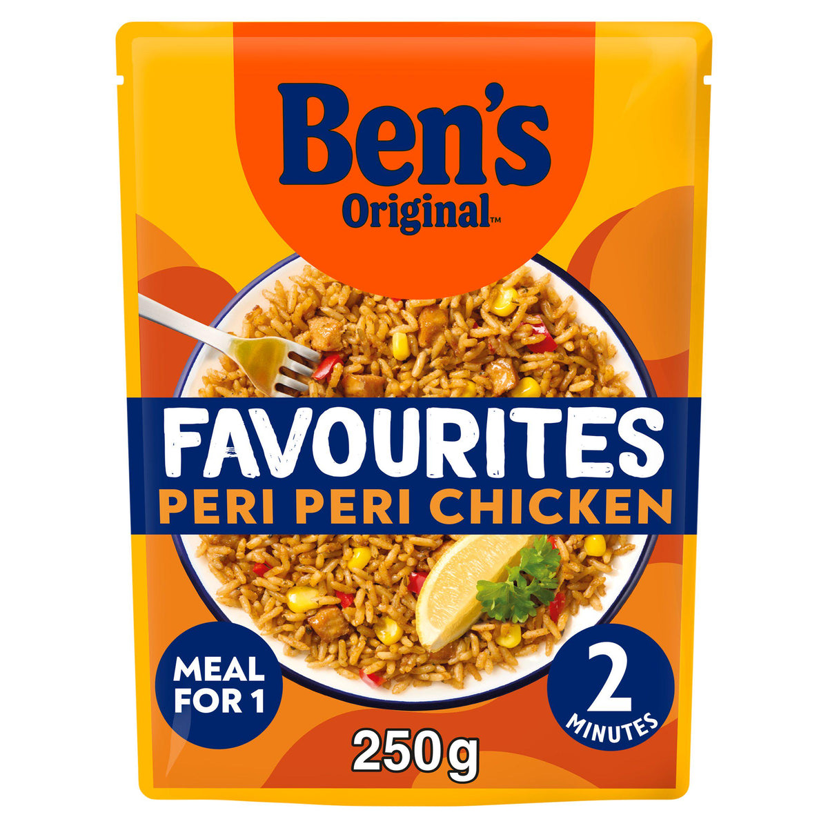 Ben's Original peri peri chicken and vegetable rice 250g - British product