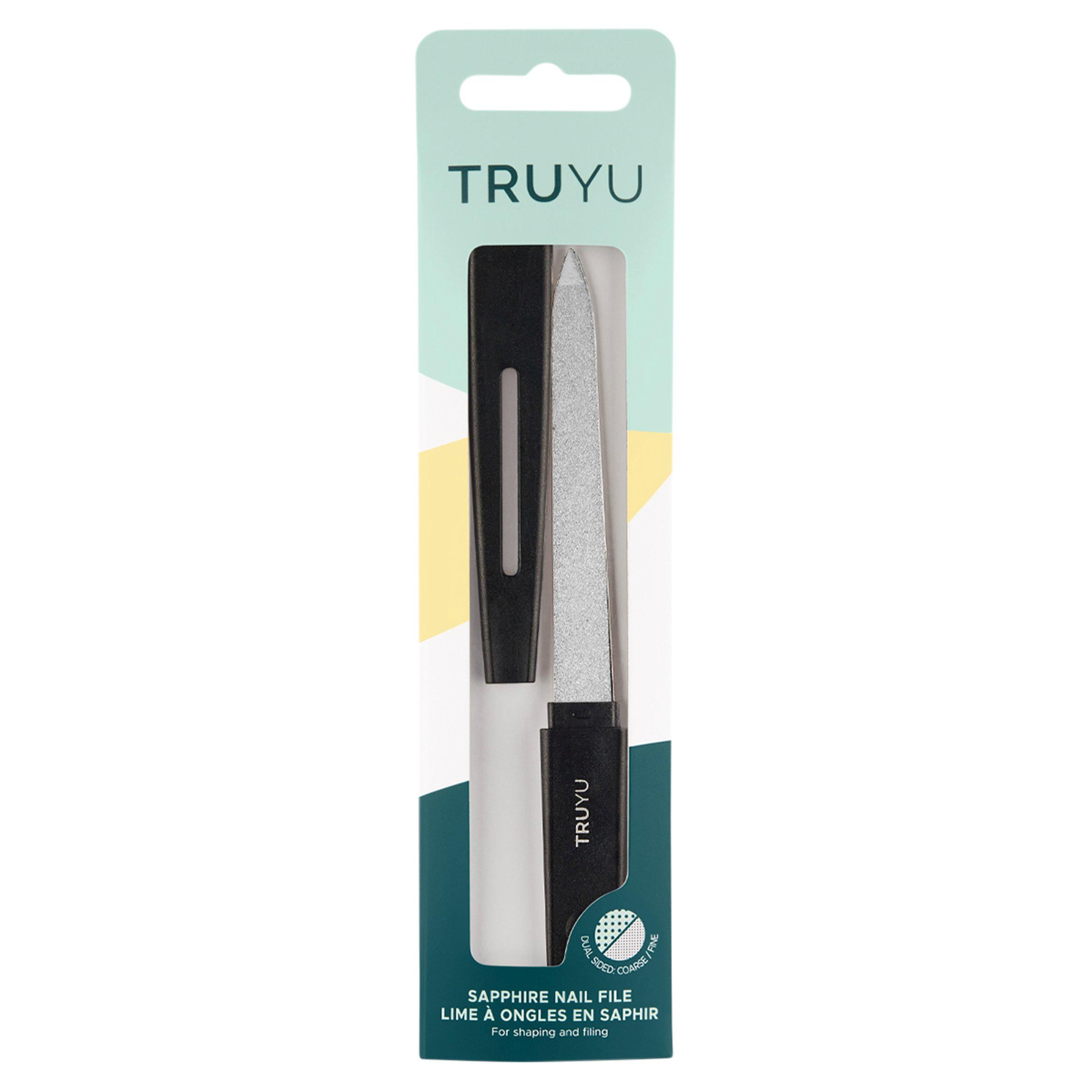 Truyu by QVS sapphire nail file with cap, UK version