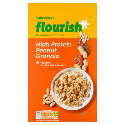 Sainsburys Sainsbury's Granola Riche en Protéines Cacahuète 400g - Acheter en ligne sur McGrocer