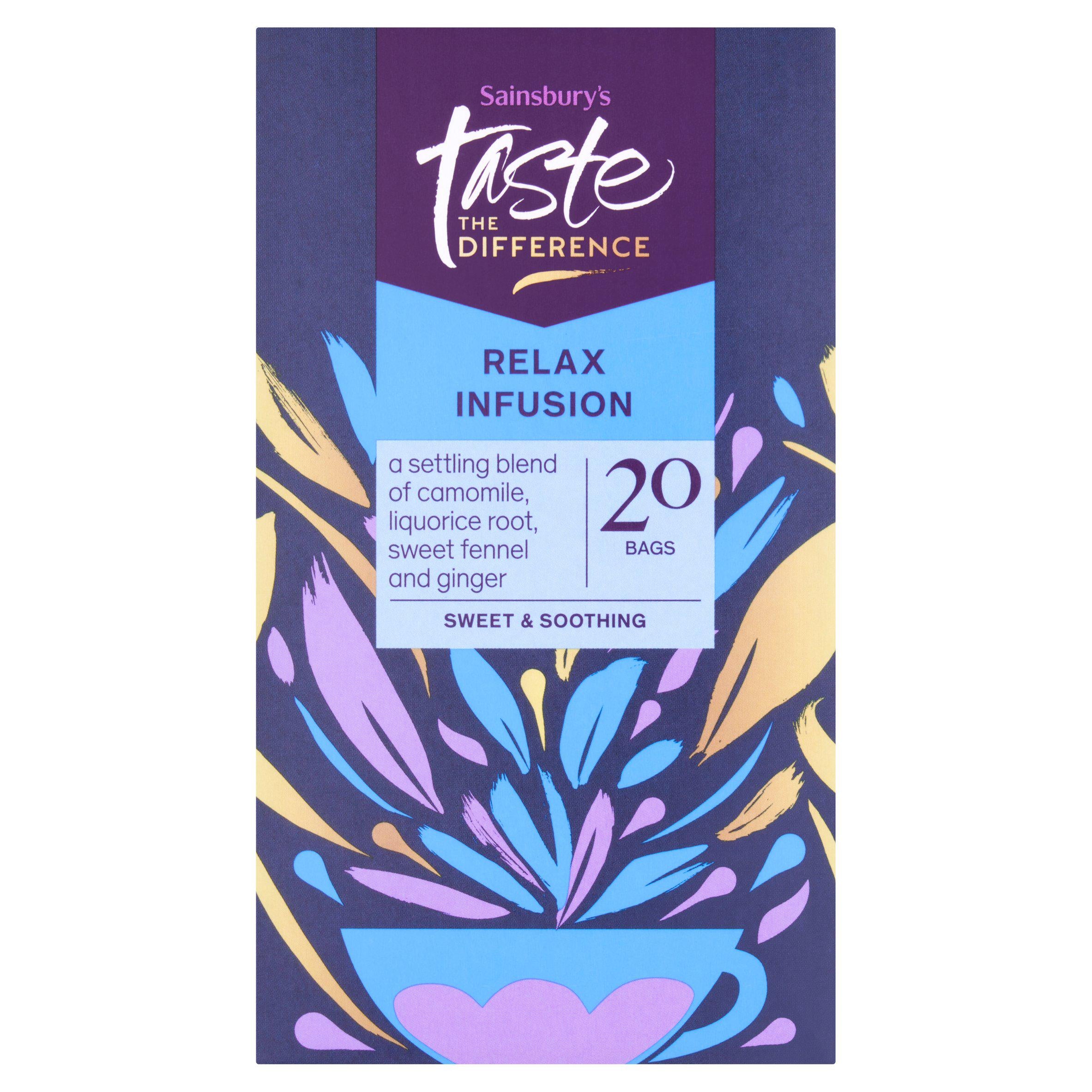 Sainsbury's Relax Infusion Tea Bags 20's, Taste the Difference 36g GOODS Sainsburys   