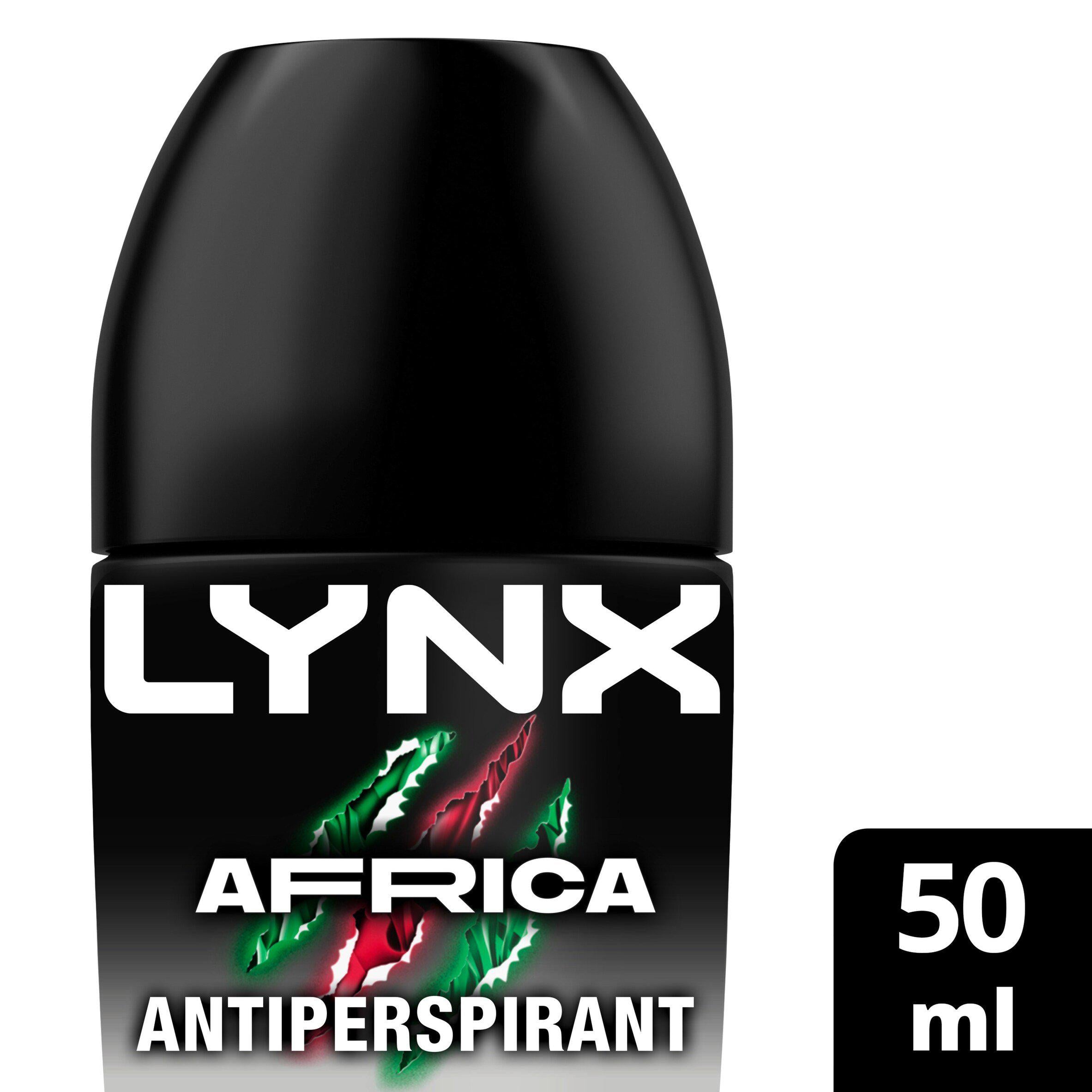 Lynx Africa antiperspirant deodorant roll on 50ml, UK version