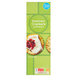 Sainsbury's rosemary crackers 185g pack, UK version