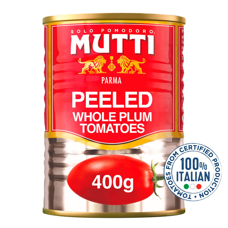 Mutti whole peeled plum tomatoes 400g, UK version