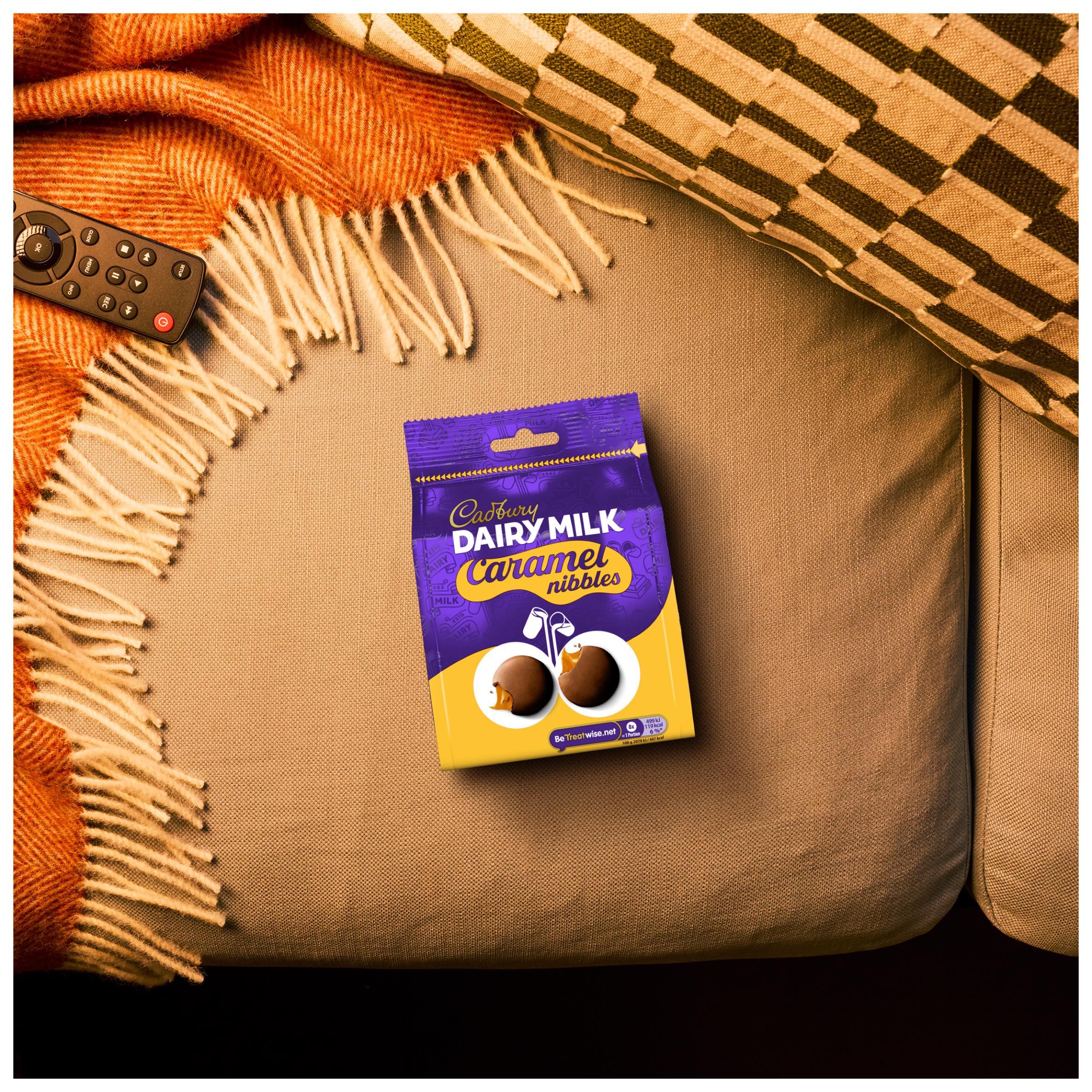 Cadbury chocolate caramel nibbles 100g, UK version