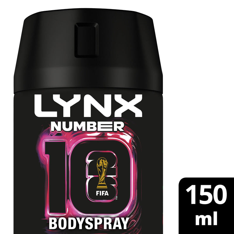 Lynx body spray Number 10 limited edition FIFA 150ml - British product