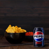 Pepsi Max no sugar cola 330ml can (British brand)