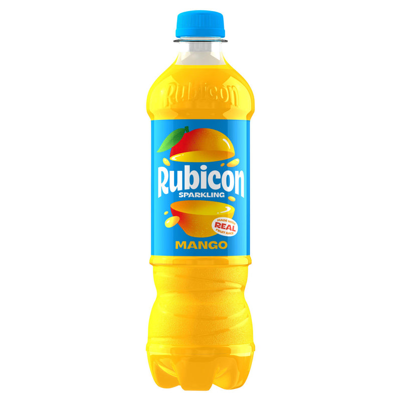 Rubicon Sparkling Mango soft drink 500ml, UK version