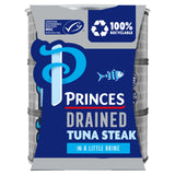 Princes tuna steak in brine 3x110g, imported from the UK