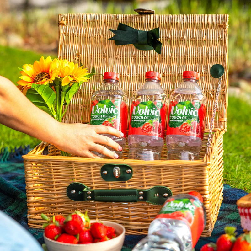 Volvic Touch of Fruit Strawberry flavoured water 1.5L bottle (British brand)