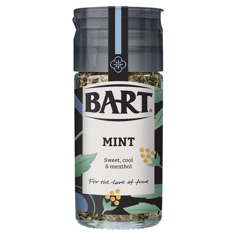 Bart dried mint 15g jar, imported from the UK