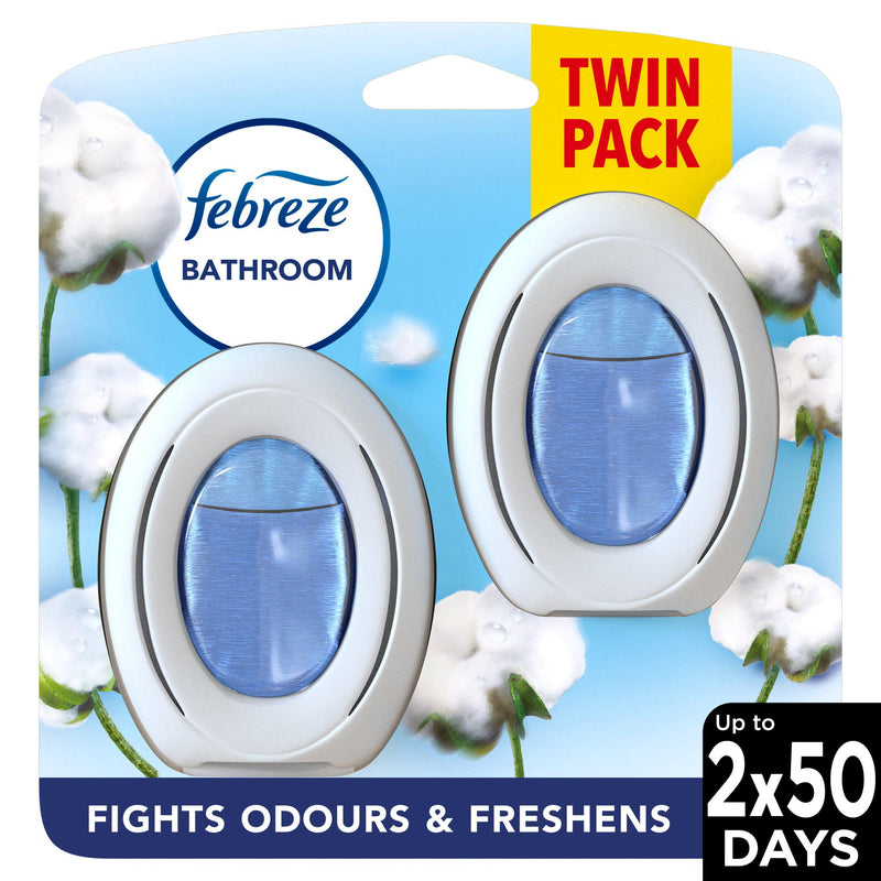 Febreze Bathroom Cotton Fresh continuous air freshener, imported from the UK