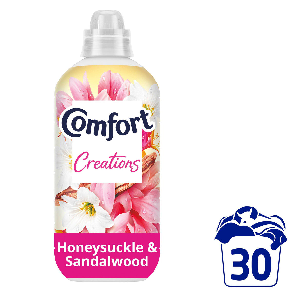 Comfort fabric conditioner honeysuckle and sandalwood 900ml - British product
