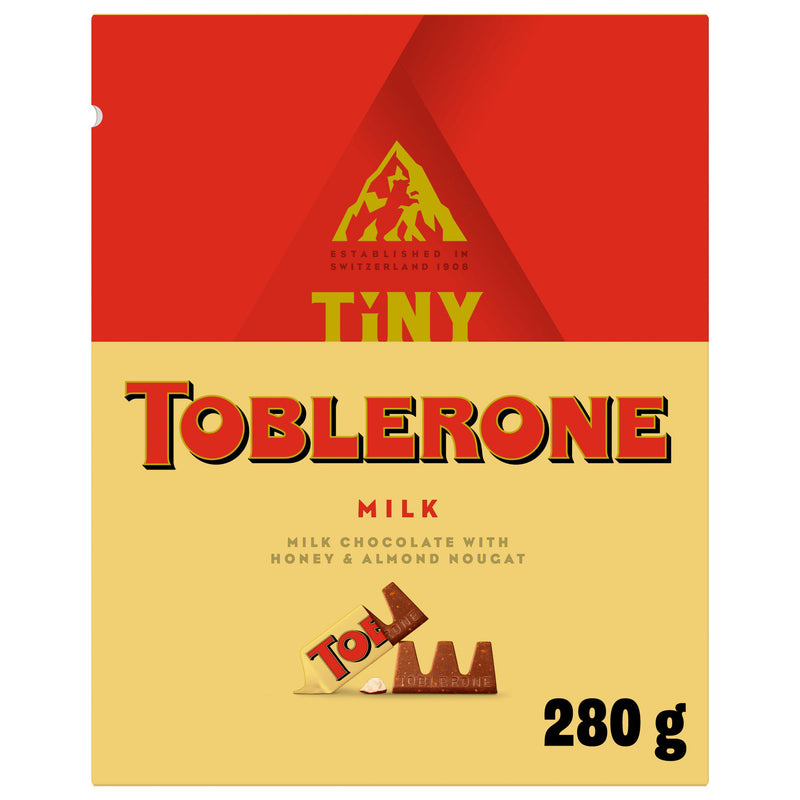 Toblerone milk chocolate tinies 280g gift box (British brand)