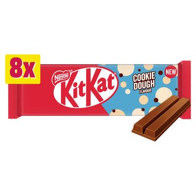 Sainsburys KitKat Cookie Dough Flavour 8 x Finger Multipack Chocolate Wafer Bars 165g- Buy online at McGrocer