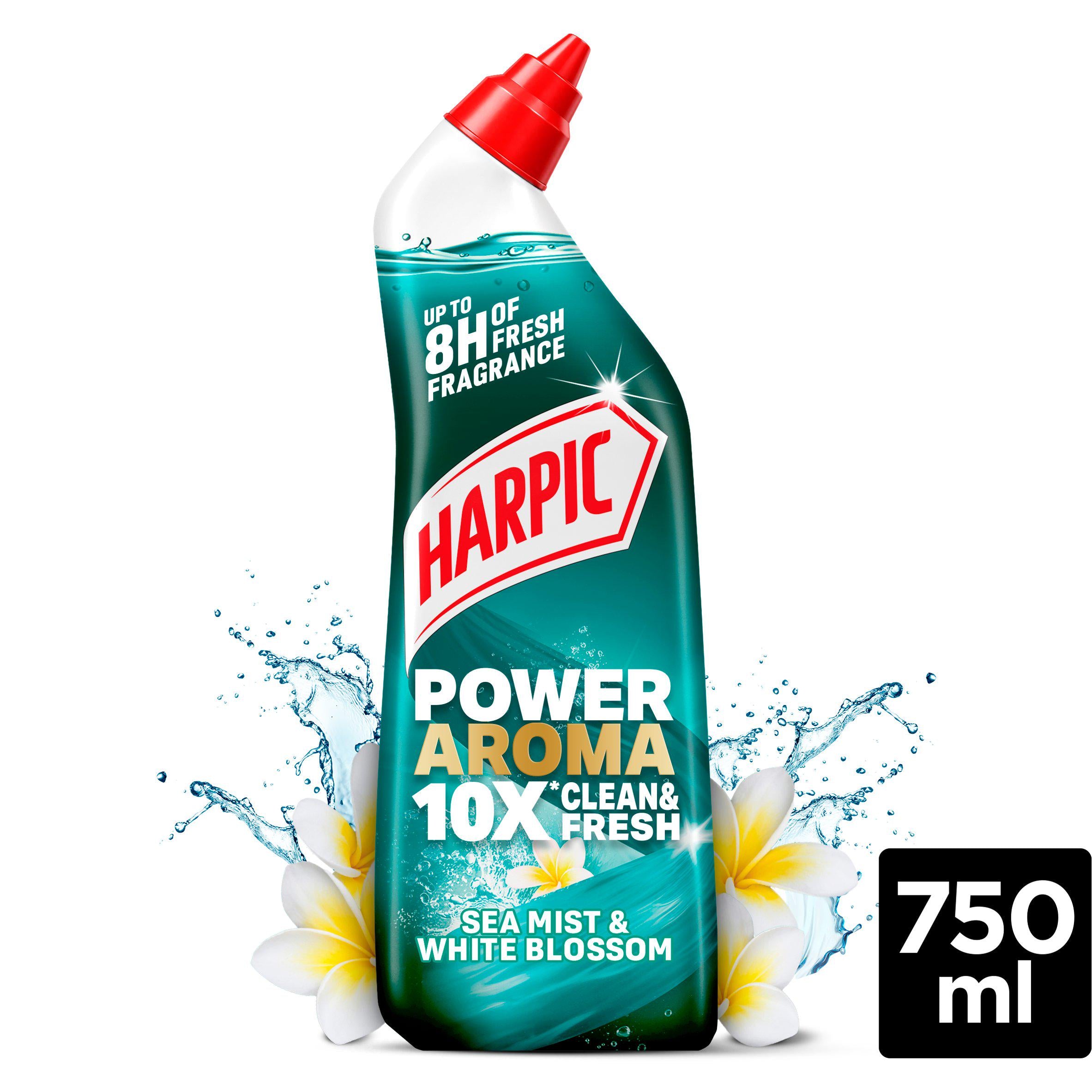 Harpic Power Aroma Sea Mist & White Blossom Toilet Cleaner, UK version