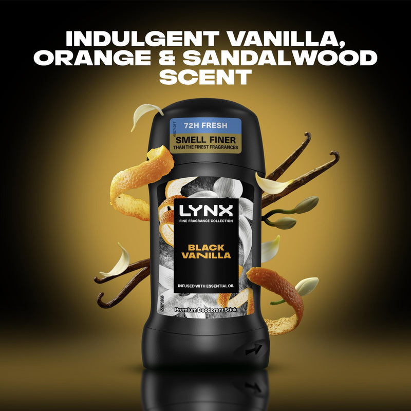 Lynx Black Vanilla deodorant stick 50ml (British brand)
