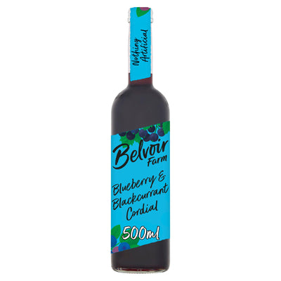 Sainsburys Belvoir Farm Blueberry Blackcurrant Cordial Fruit Drink 500ml- Buy online at McGrocer