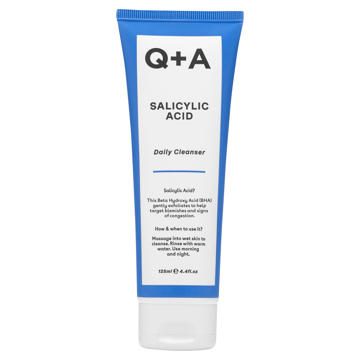 Q+A Salicylic Acid Daily Cleanser 125ml - British product