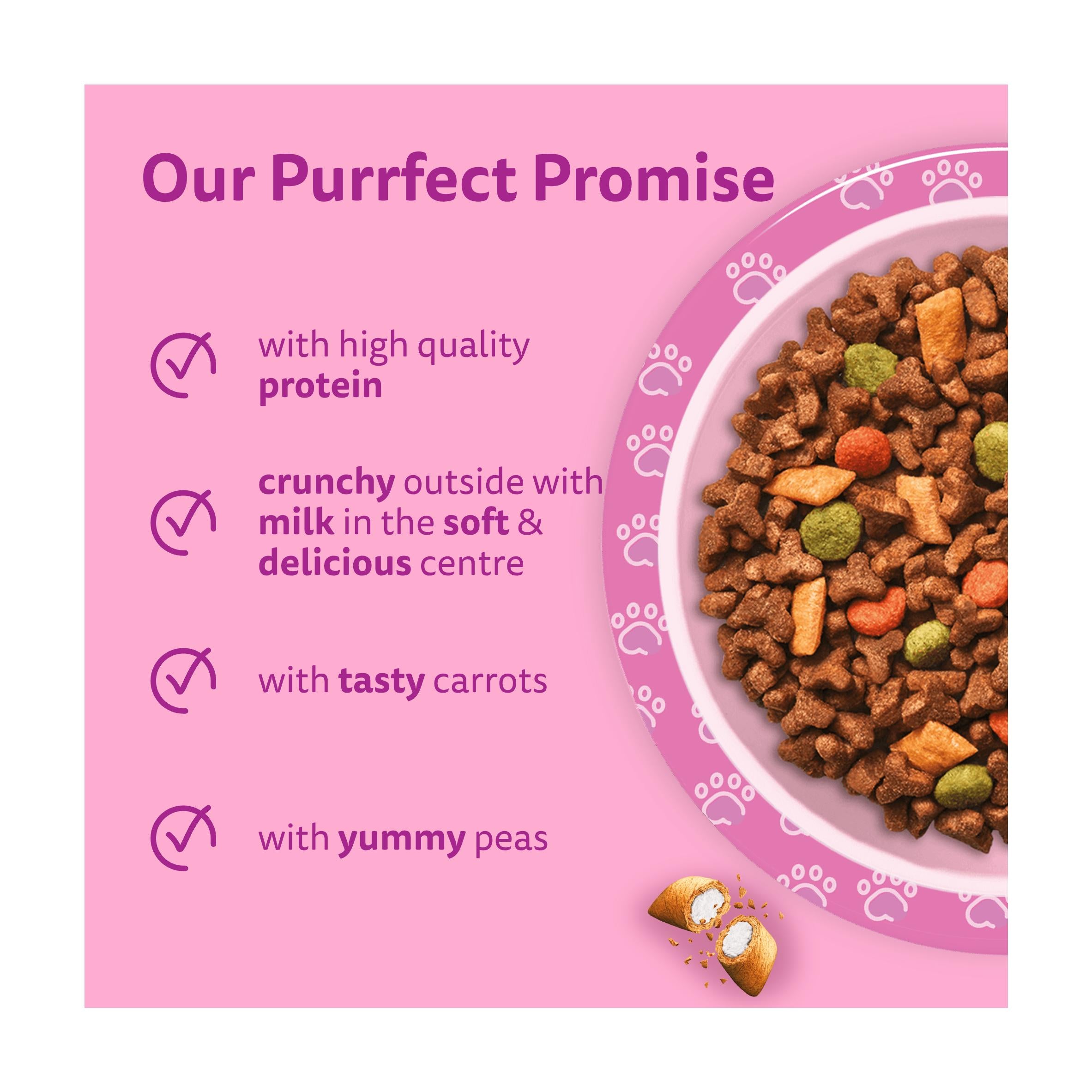 Whiskas chicken kitten dry cat food 1.9kg - British product