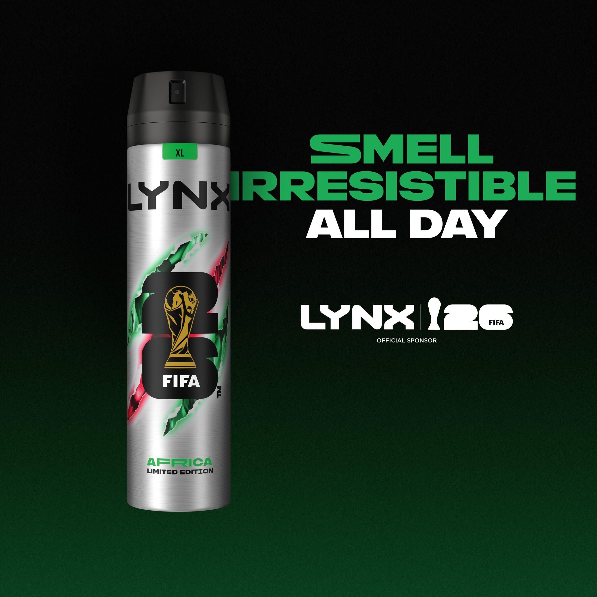 Lynx Africa antiperspirant deodorant 250ml, imported from the UK