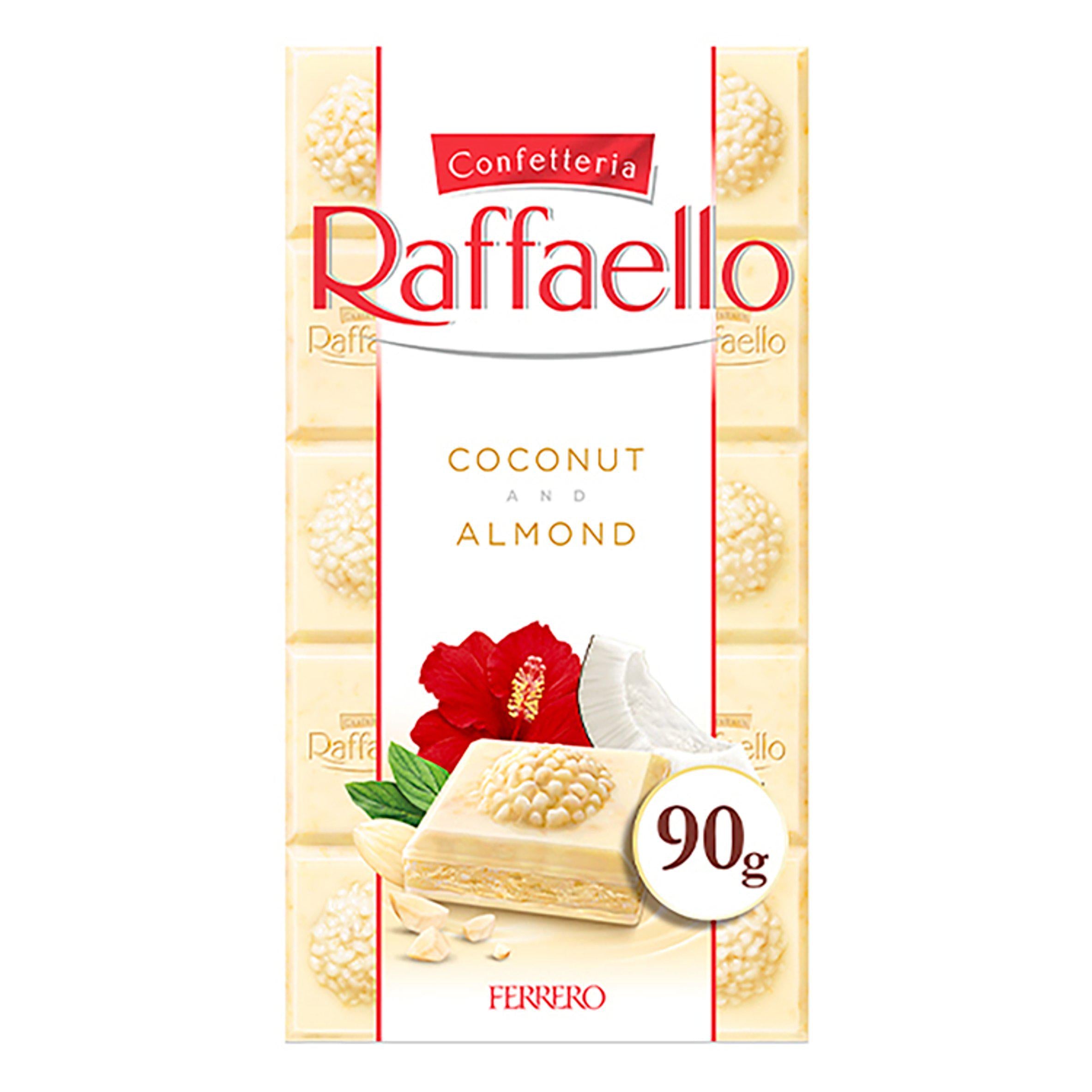 Ferrero Raffaello white chocolate bar 90g (British brand)