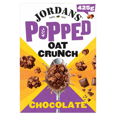 Sainsburys Jordans Popped Oat Crunch Chocolate Breakfast Cereal 425g- Buy online at McGrocer