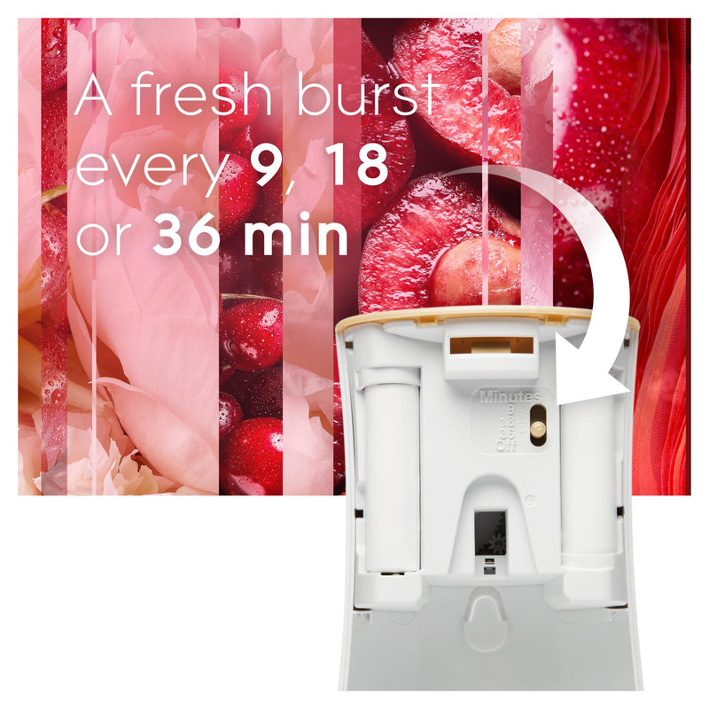 Glade Automatic Spray Air Freshener Floral Cherries 269ml, UK version