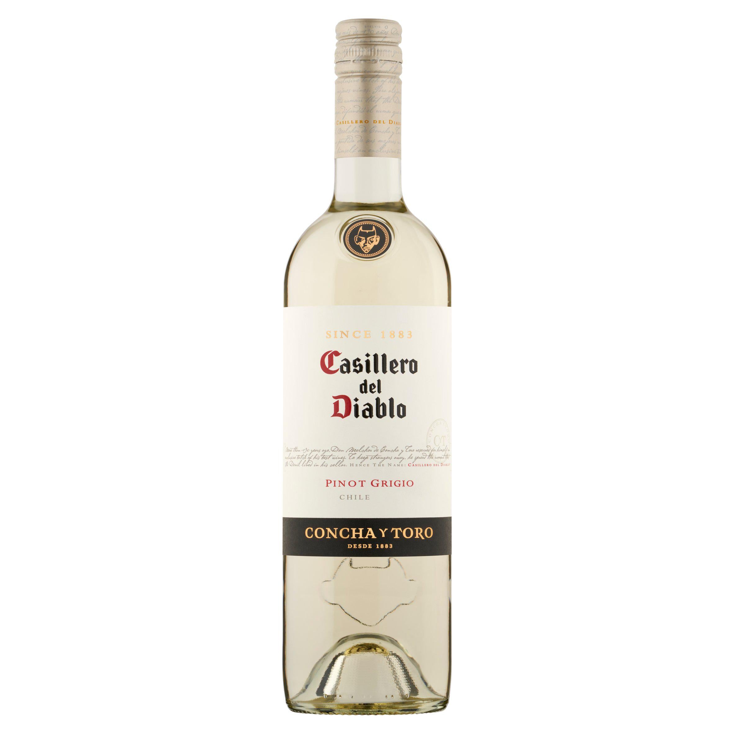 Casillero del Diablo Pinot Grigio White Wine 75cl, UK version