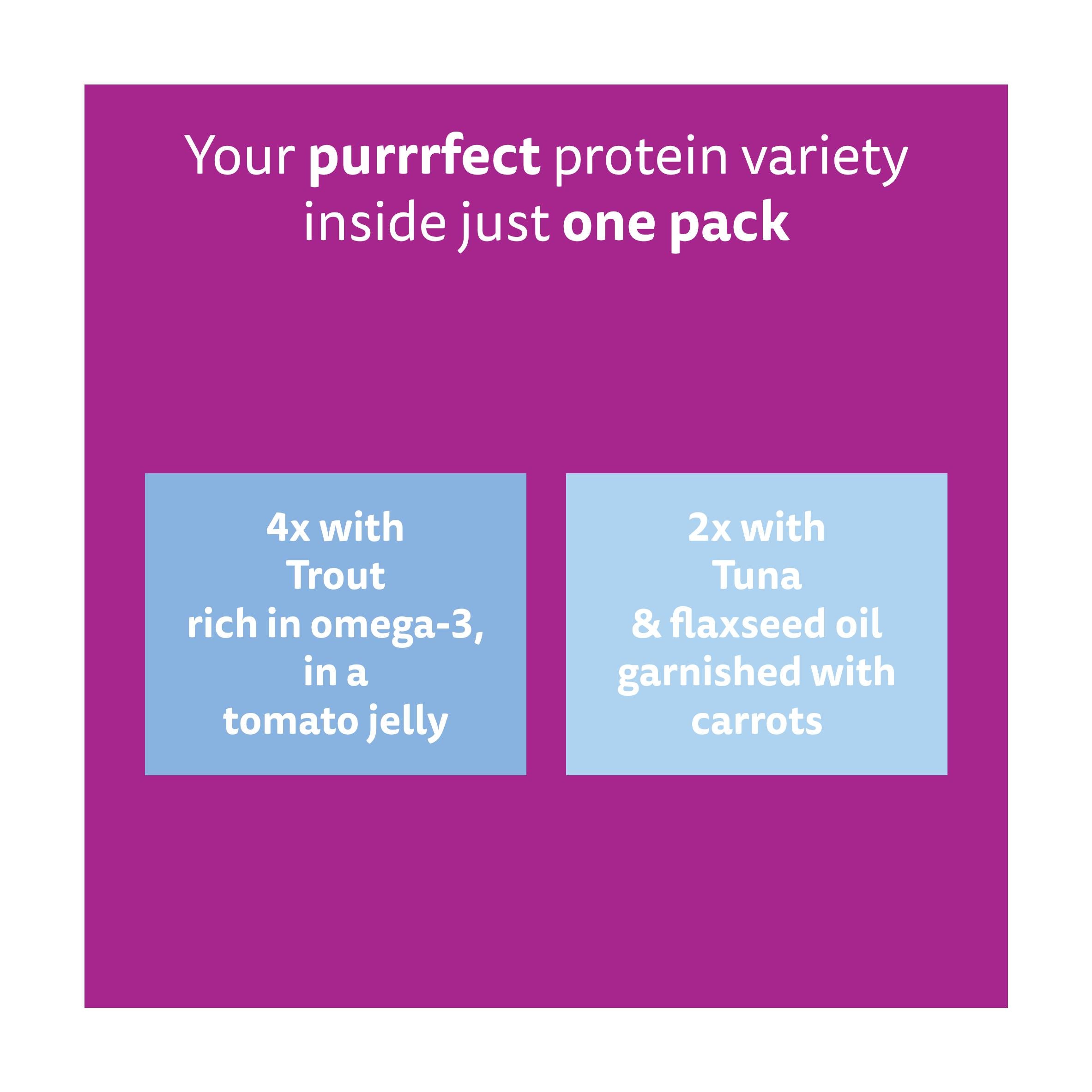 Whiskas wet cat food pouches fish in jelly 6x50g, UK version