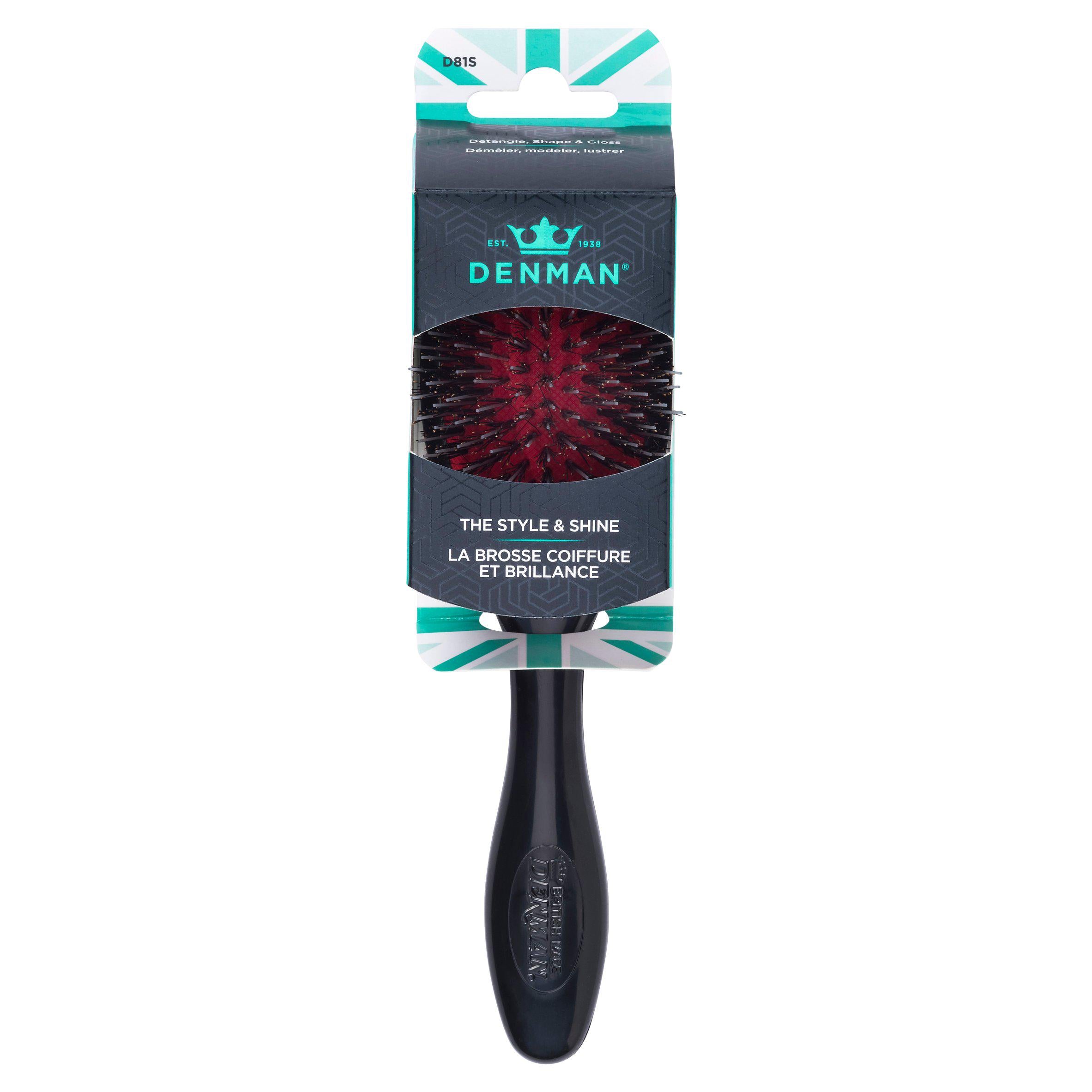 Denman mini style and shine smoother hairbrush, UK version